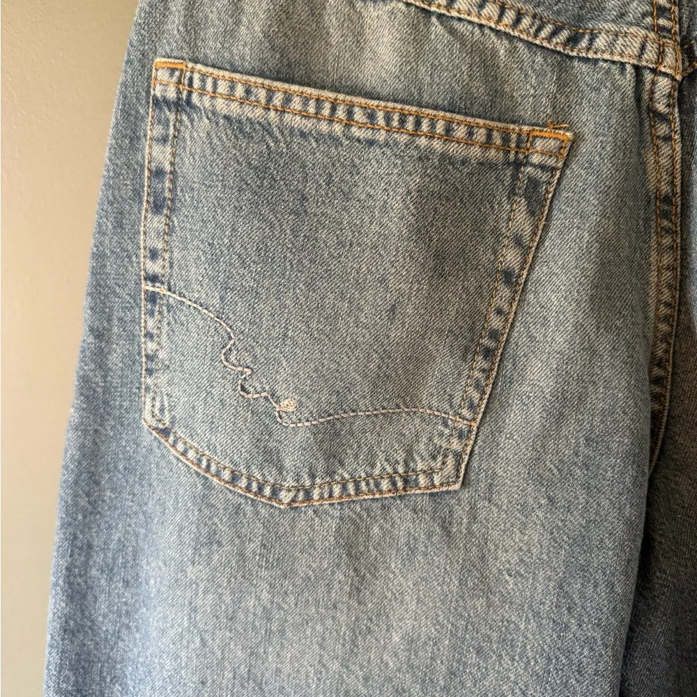 Free People Montana Blue Denim Long Shorts